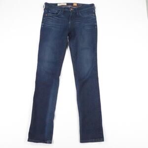 Pilcro Serif Jeans Womens‎ 29 Blue Stretch Denim Mid Rise Straight Leg Dark Wash